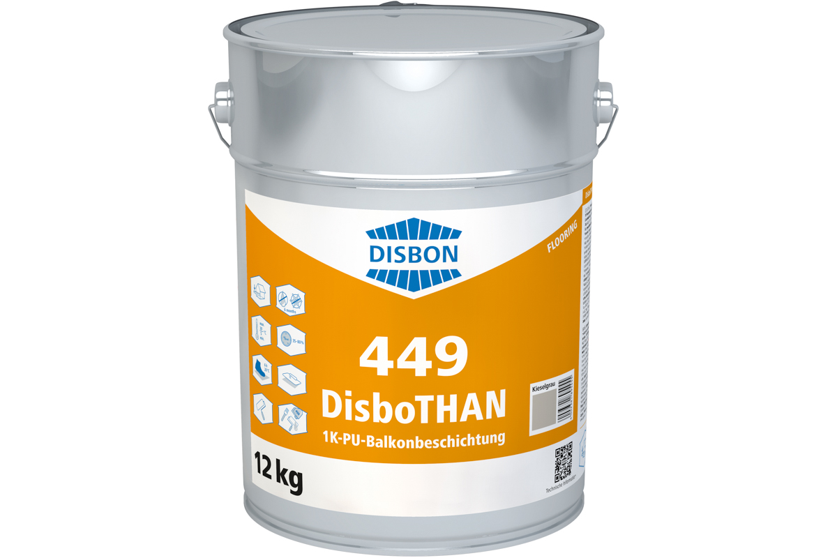 Disbon 449 Disbothan 12,0 kg PU-Deckschicht Kieselgrau